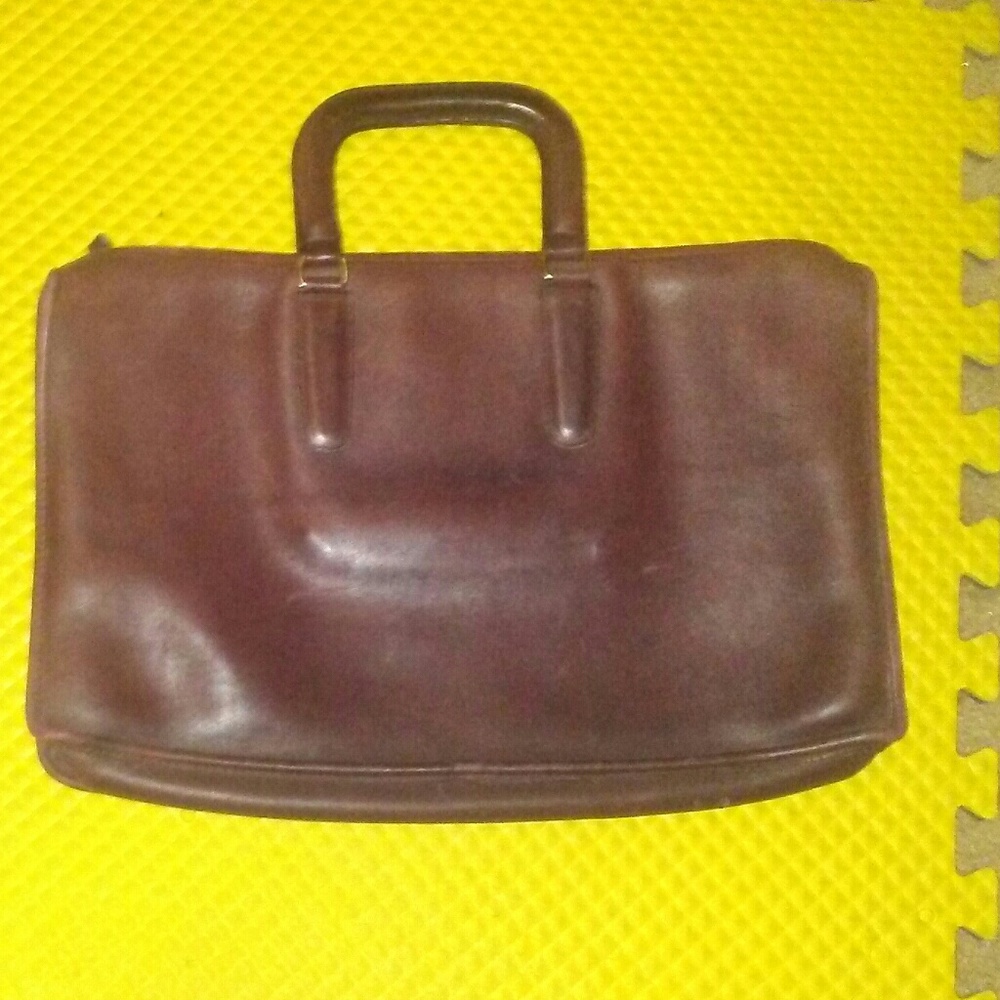COACH Maroon Briefcase